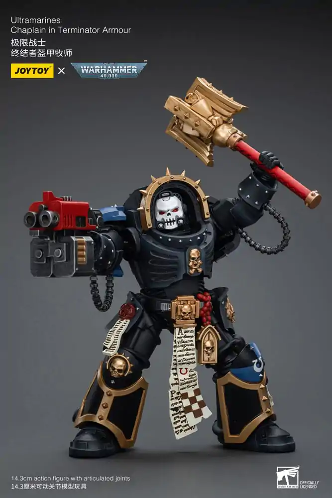 Warhammer 40k Akcijska Figura 1/18 Ultramarines Chaplain in Terminator Oklep 12 cm fotografija izdelka