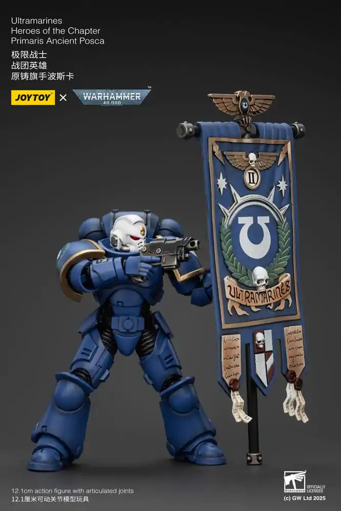 Warhammer 40k Akcijska Figura 1/18 Ultramarines Heroes of the Chapter Primaris Ancient Posca 20 cm fotografija izdelka