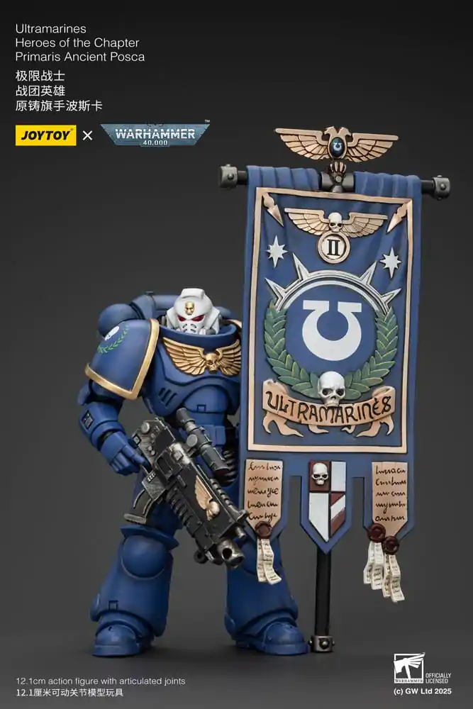 Warhammer 40k Akcijska Figura 1/18 Ultramarines Heroes of the Chapter Primaris Ancient Posca 20 cm fotografija izdelka