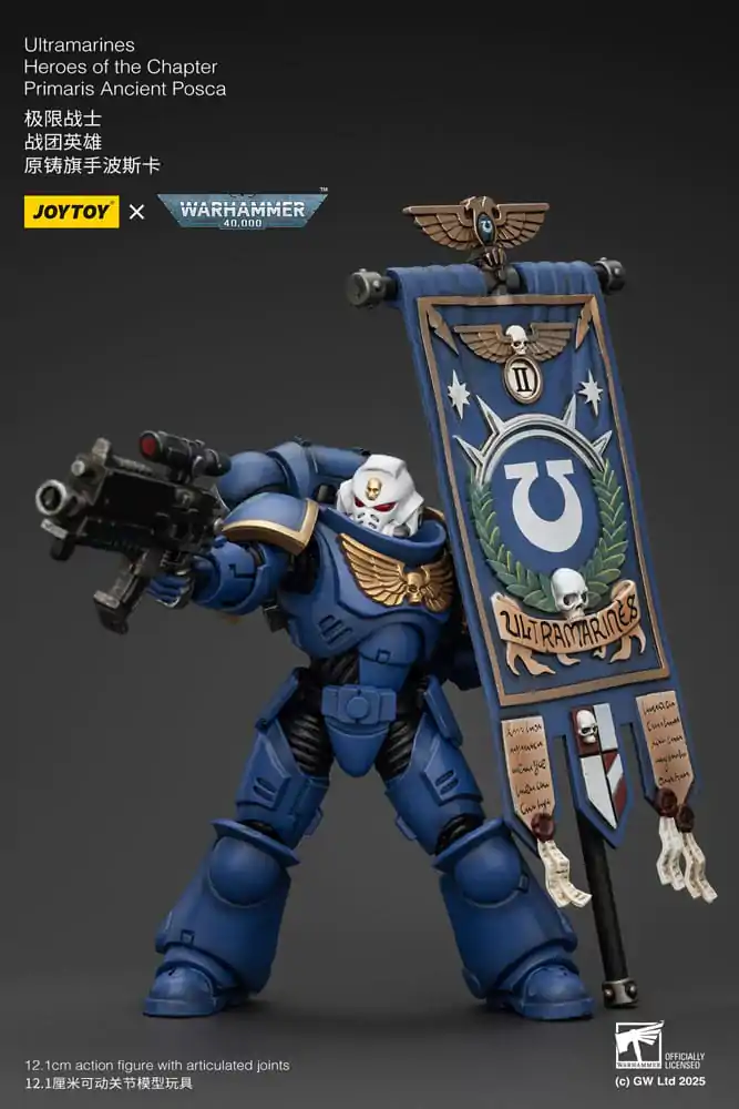 Warhammer 40k Akcijska Figura 1/18 Ultramarines Heroes of the Chapter Primaris Ancient Posca 20 cm fotografija izdelka