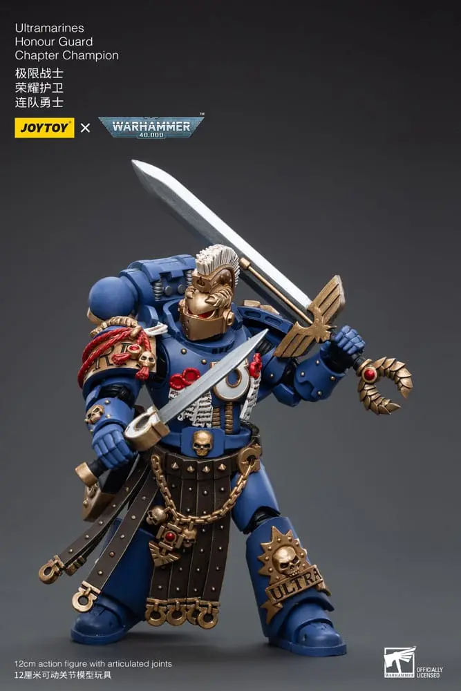 Warhammer 40k Akcijska Figura 1/18 Ultramarines Honour Guard Chapter Champion 12 cm fotografija izdelka