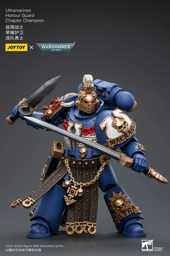 Warhammer 40k Akcijska Figura 1/18 Ultramarines Honour Guard Chapter Champion 12 cm fotografija izdelka