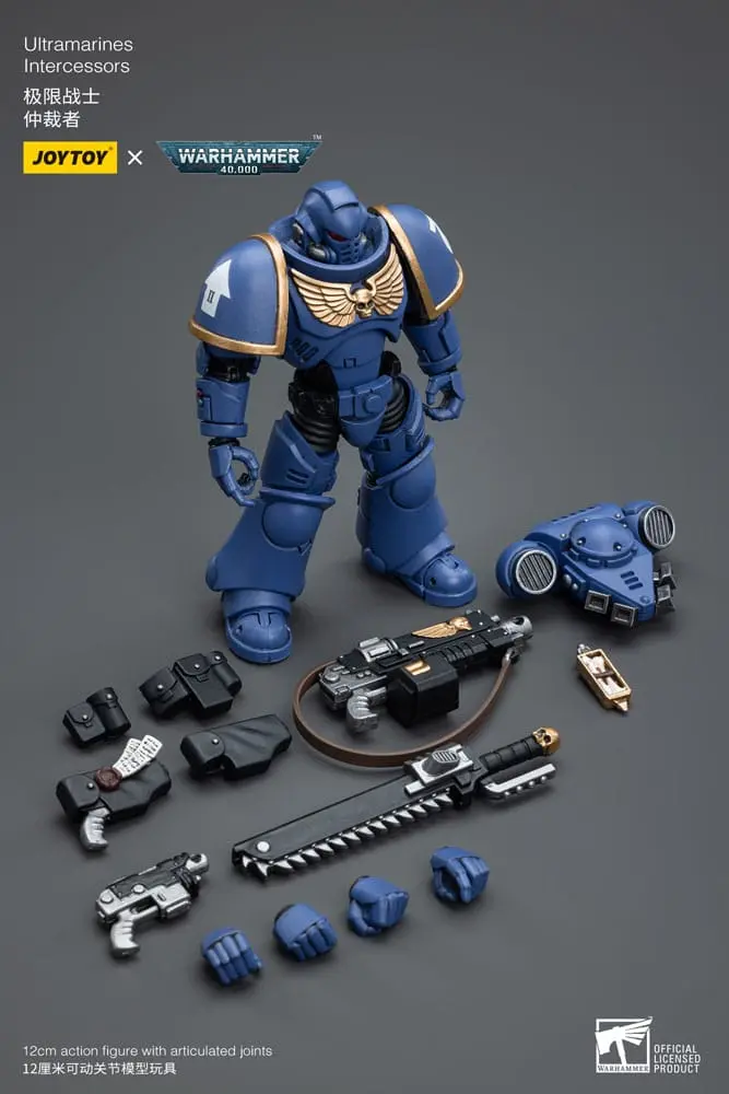 Warhammer 40k akcijska figura 1/18 Ultramarines Intercessors 12 cm fotografija izdelka