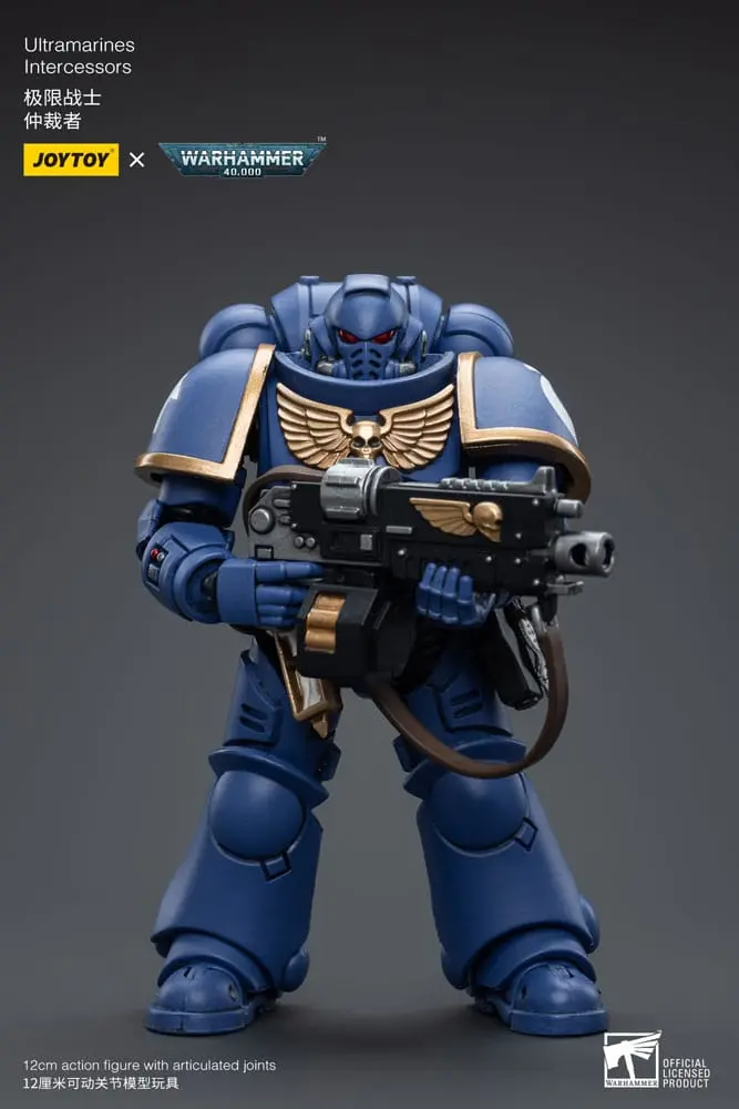 Warhammer 40k akcijska figura 1/18 Ultramarines Intercessors 12 cm fotografija izdelka