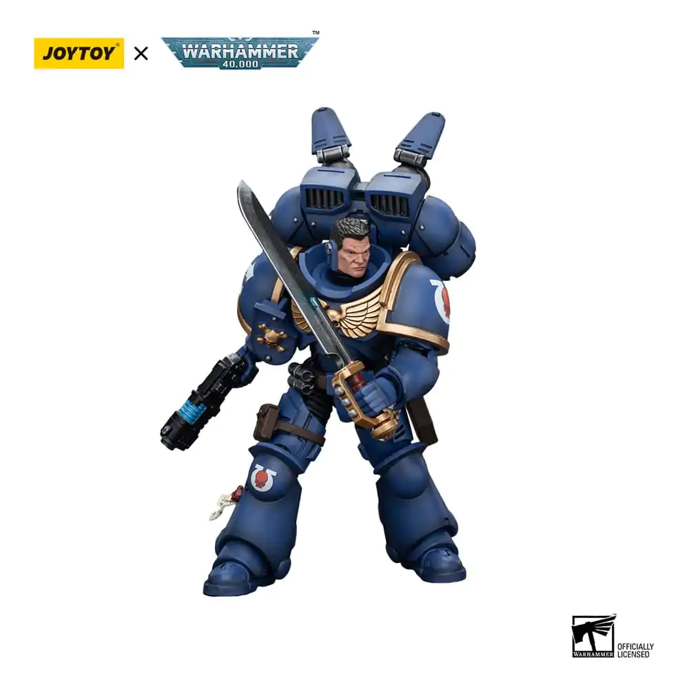 Warhammer 40k Akcijska Figura 1/18 Ultramarines Jump Pack Intercessors Sergeant s Plazma Pištolo In Power Mečem 12 cm fotografija izdelka