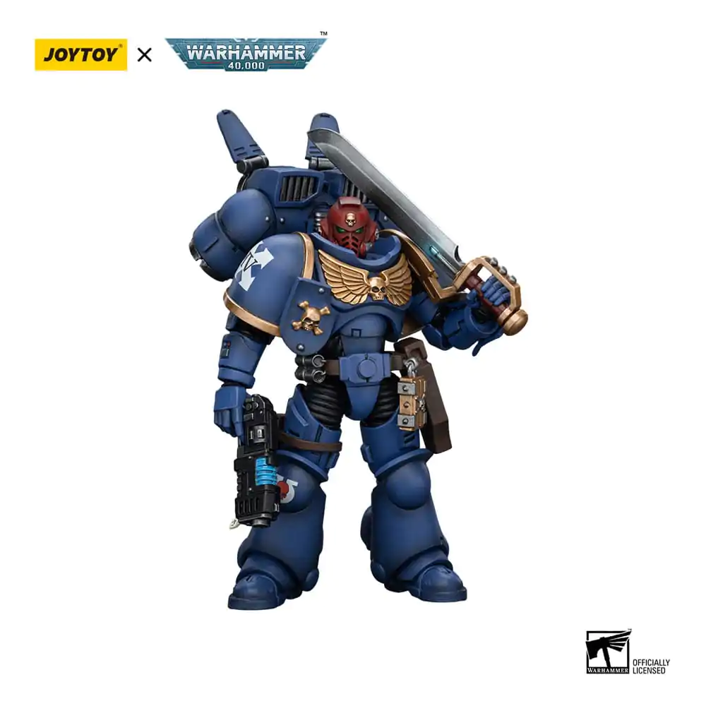 Warhammer 40k Akcijska Figura 1/18 Ultramarines Jump Pack Intercessors Sergeant s Plazma Pištolo In Power Mečem 12 cm fotografija izdelka