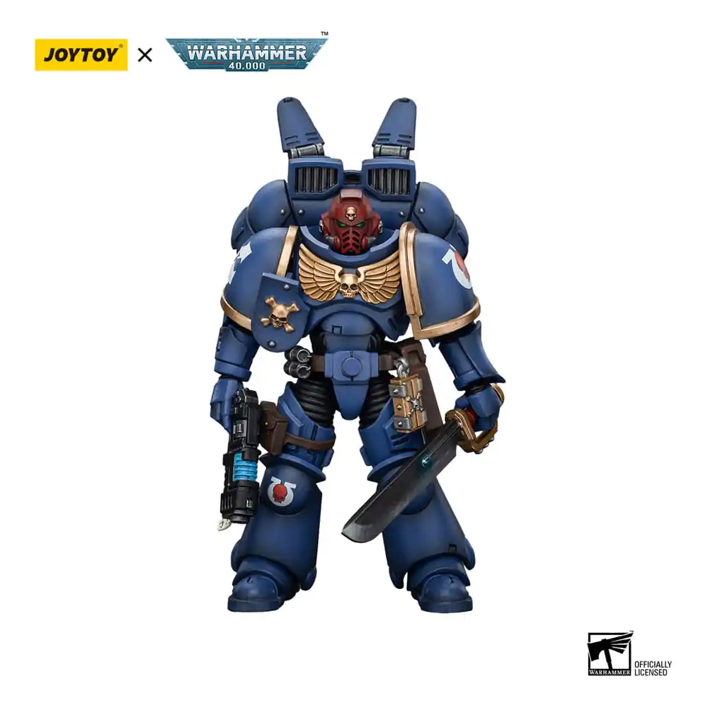 Warhammer 40k Akcijska Figura 1/18 Ultramarines Jump Pack Intercessors Sergeant s Plazma Pištolo In Power Mečem 12 cm fotografija izdelka
