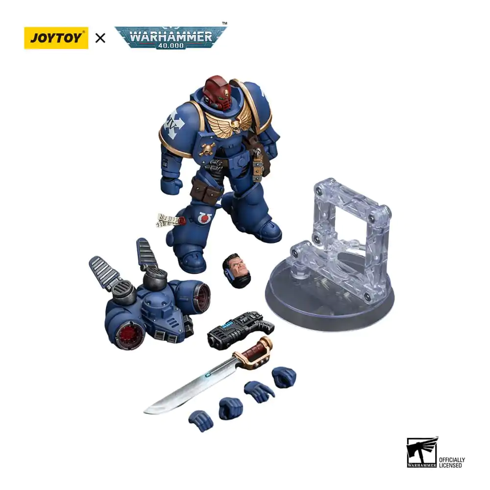 Warhammer 40k Akcijska Figura 1/18 Ultramarines Jump Pack Intercessors Sergeant s Plazma Pištolo In Power Mečem 12 cm fotografija izdelka