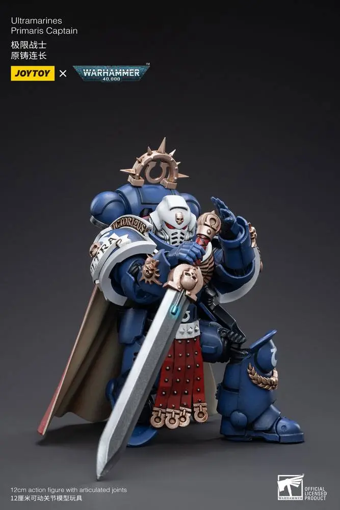 Warhammer 40k Akcijska figura 1/18 Ultramarines Primaris Captain 12 cm fotografija izdelka
