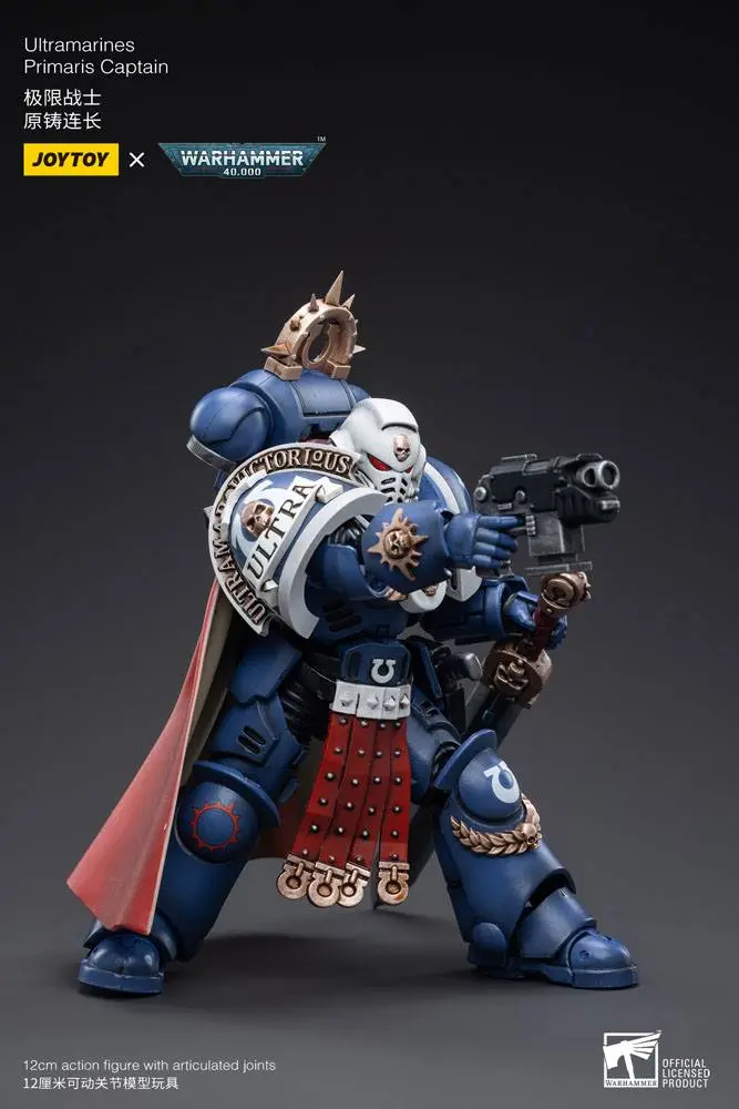 Warhammer 40k Akcijska figura 1/18 Ultramarines Primaris Captain 12 cm fotografija izdelka