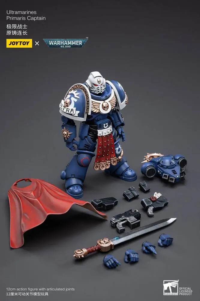 Warhammer 40k Akcijska figura 1/18 Ultramarines Primaris Captain 12 cm fotografija izdelka