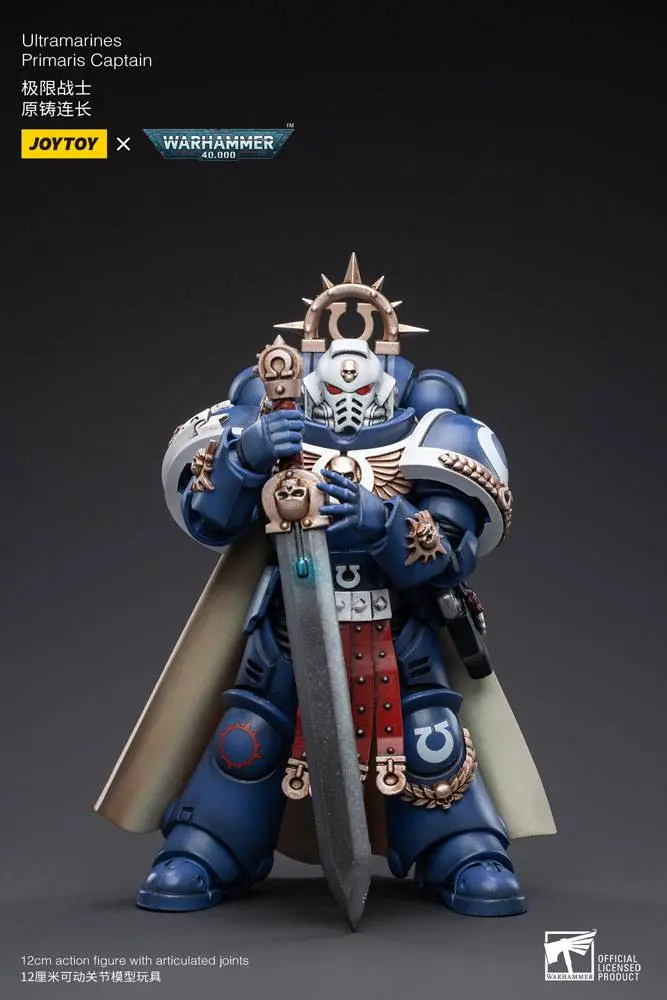 Warhammer 40k Akcijska figura 1/18 Ultramarines Primaris Captain 12 cm fotografija izdelka