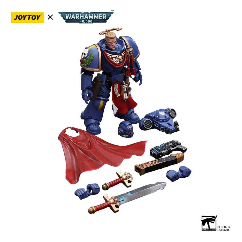 Warhammer 40k Akcijska figura 1/18 Ultramarines Primaris Captain z mečem Power Sword in pištolo Plasma Pistol 12 cm fotografija izdelka