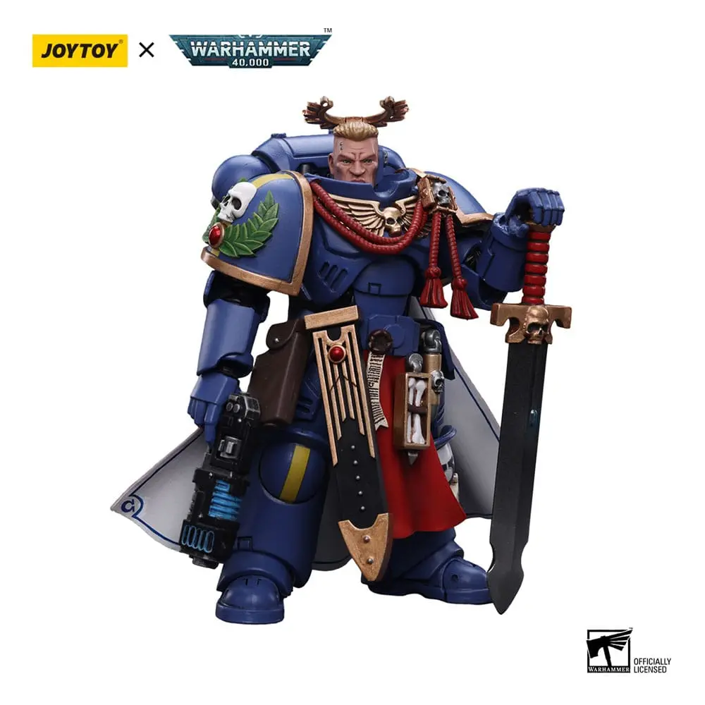 Warhammer 40k Akcijska figura 1/18 Ultramarines Primaris Captain z mečem Power Sword in pištolo Plasma Pistol 12 cm fotografija izdelka