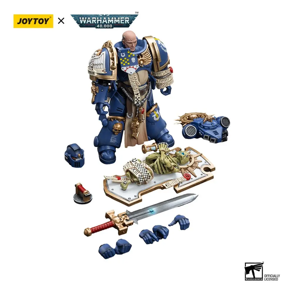 Warhammer 40k Akcijska figura 1/18 Ultramarines Primaris Captain z Reliktnim ščitom in Močnostnim mečem 12 cm fotografija izdelka