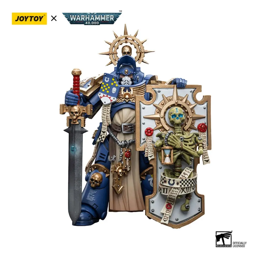 Warhammer 40k Akcijska figura 1/18 Ultramarines Primaris Captain z Reliktnim ščitom in Močnostnim mečem 12 cm fotografija izdelka