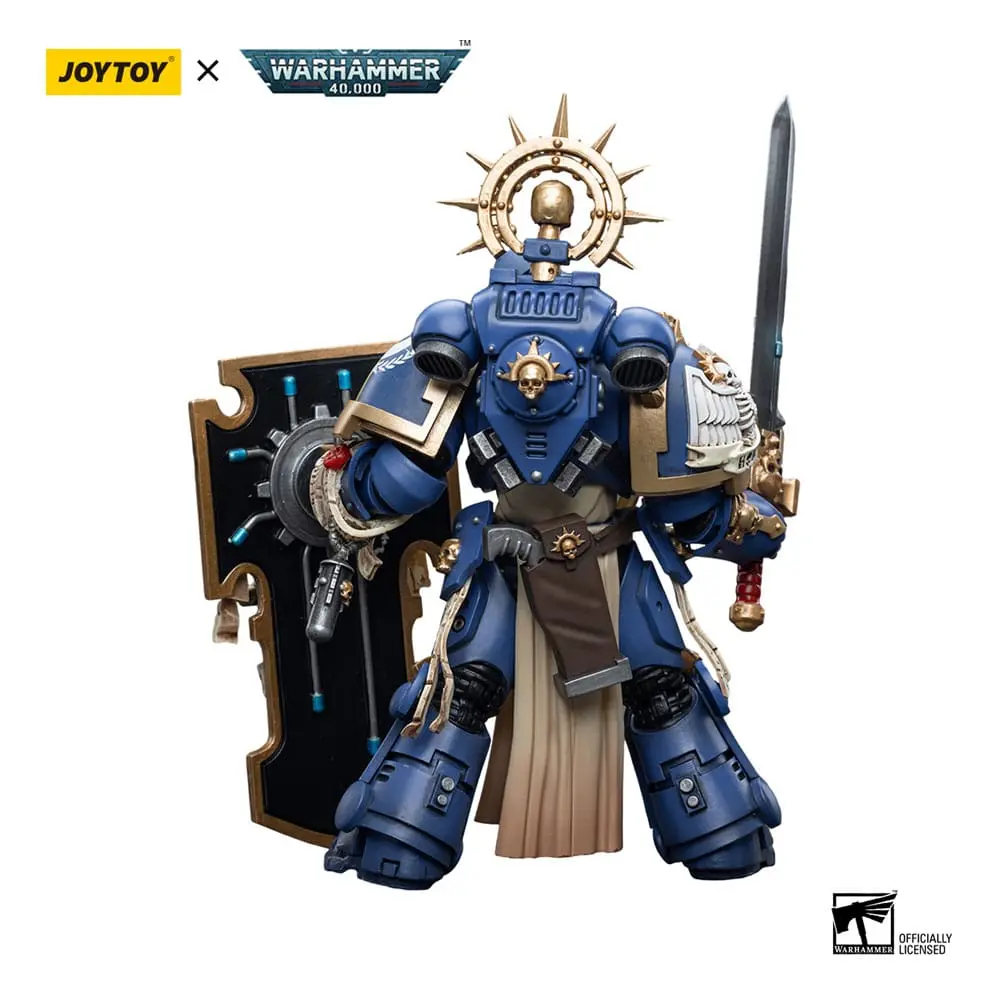 Warhammer 40k Akcijska figura 1/18 Ultramarines Primaris Captain z Reliktnim ščitom in Močnostnim mečem 12 cm fotografija izdelka