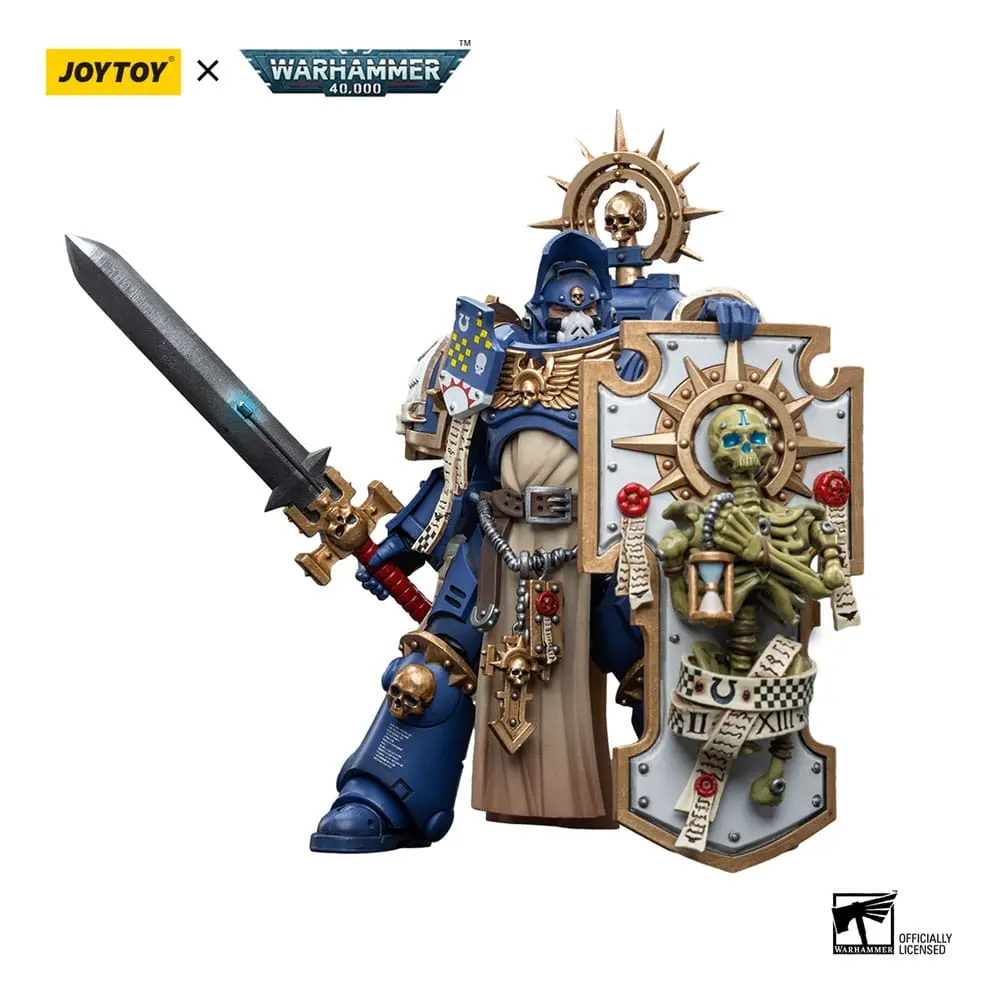 Warhammer 40k Akcijska figura 1/18 Ultramarines Primaris Captain z Reliktnim ščitom in Močnostnim mečem 12 cm fotografija izdelka