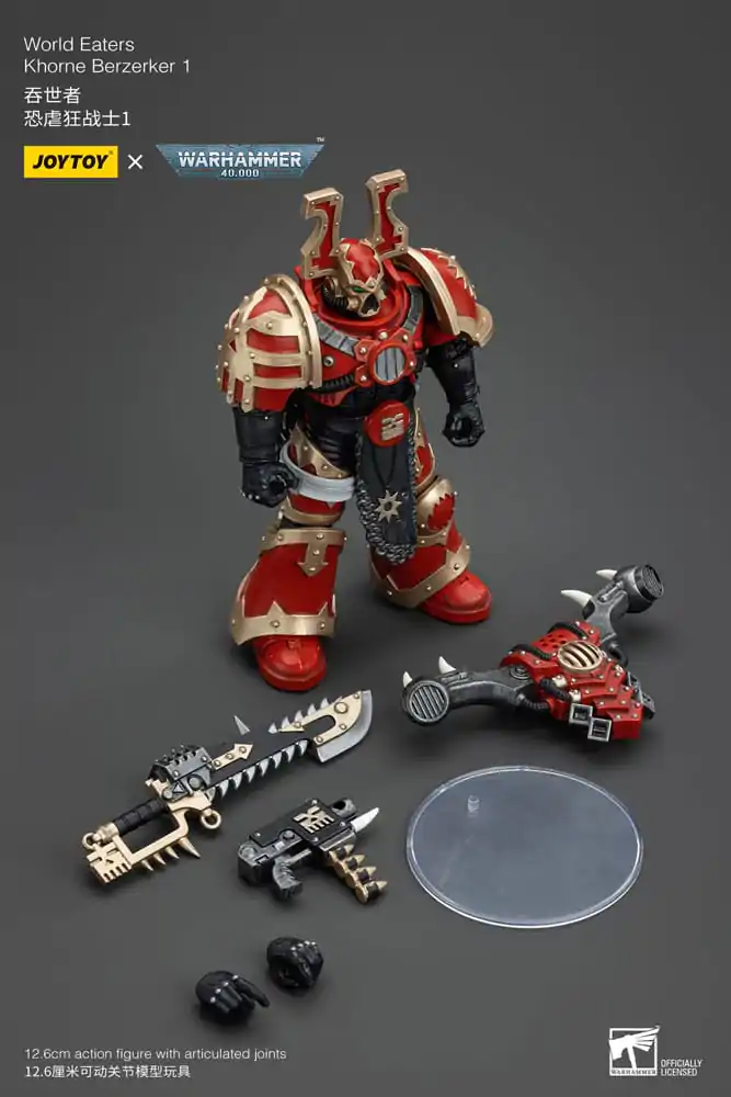 Warhammer 40k akcijska figura 1/18 World Eaters Khorne Berzerker 1 13 cm fotografija izdelka