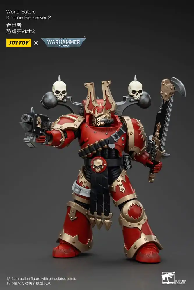 Akcijska figura Warhammer 40k 1/18 World Eaters Khorne Berzerker 2 13 cm fotografija izdelka