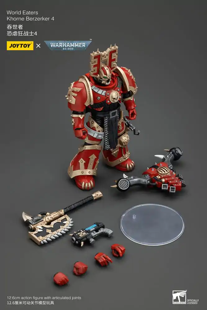 Warhammer 40k Akcijska Figura 1/18 World Eaters Khorne Berzerker 4 13 cm fotografija izdelka