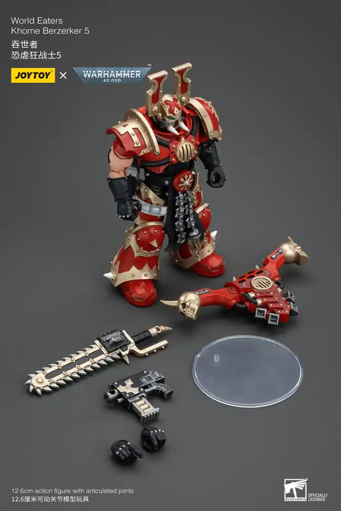 Warhammer 40k akcijska figura 1/18 World Eaters Khorne Berzerker 5 13 cm fotografija izdelka