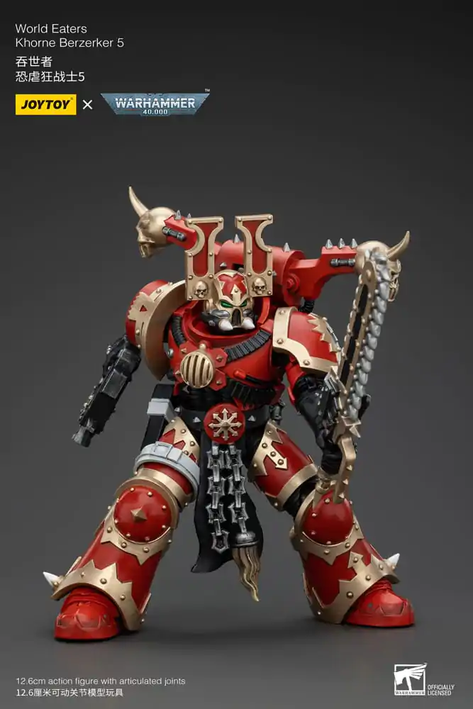 Warhammer 40k akcijska figura 1/18 World Eaters Khorne Berzerker 5 13 cm fotografija izdelka