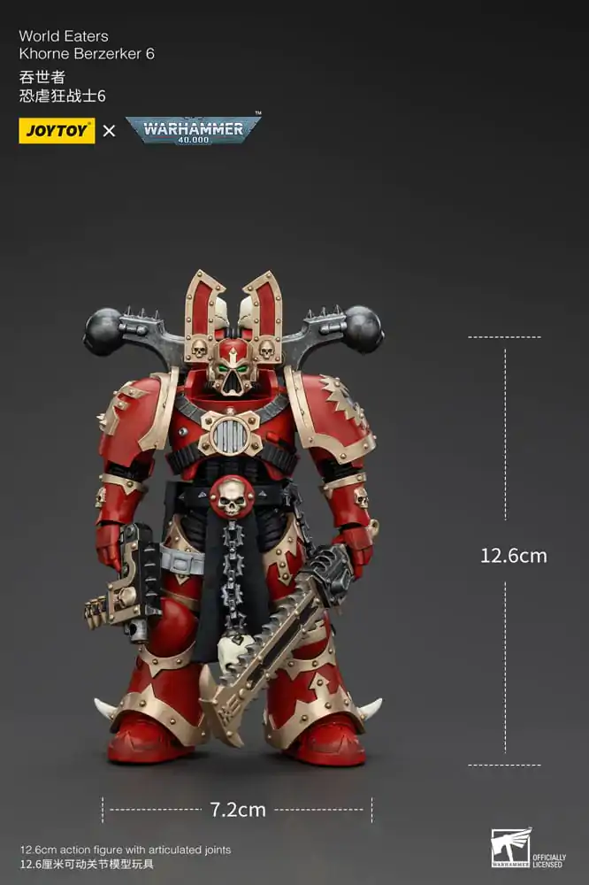 Warhammer 40k Akcijska figura 1/18 World Eaters Khorne Berzerker 6 13 cm fotografija izdelka