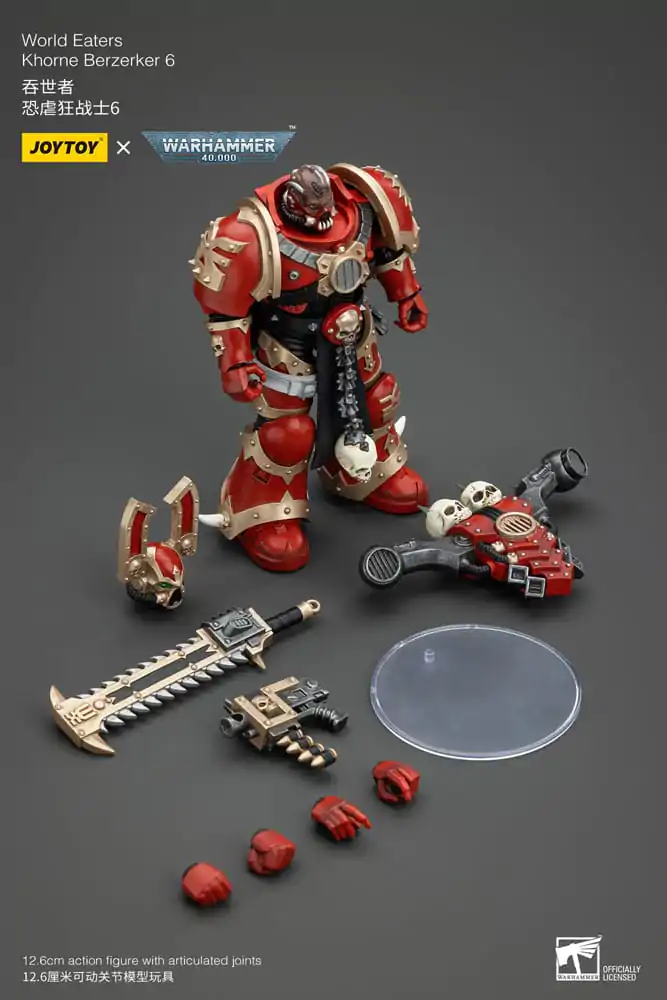 Warhammer 40k Akcijska figura 1/18 World Eaters Khorne Berzerker 6 13 cm fotografija izdelka