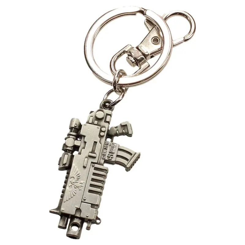 Warhammer 40K Metal Keychain Bolter Metallic Finish - Kovinska verižica za ključe fotografija izdelka