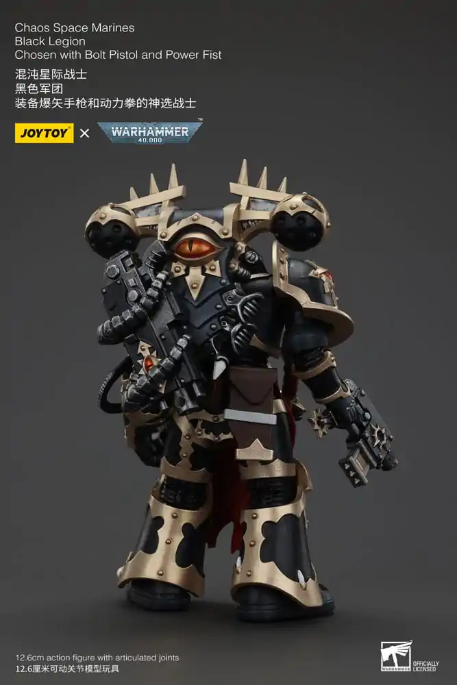 Warhammer 40k Akcijska Figura Chaos Space Marines Black Legion Chosen z Bolt Pištolo in Power Pestjo 20 cm fotografija izdelka