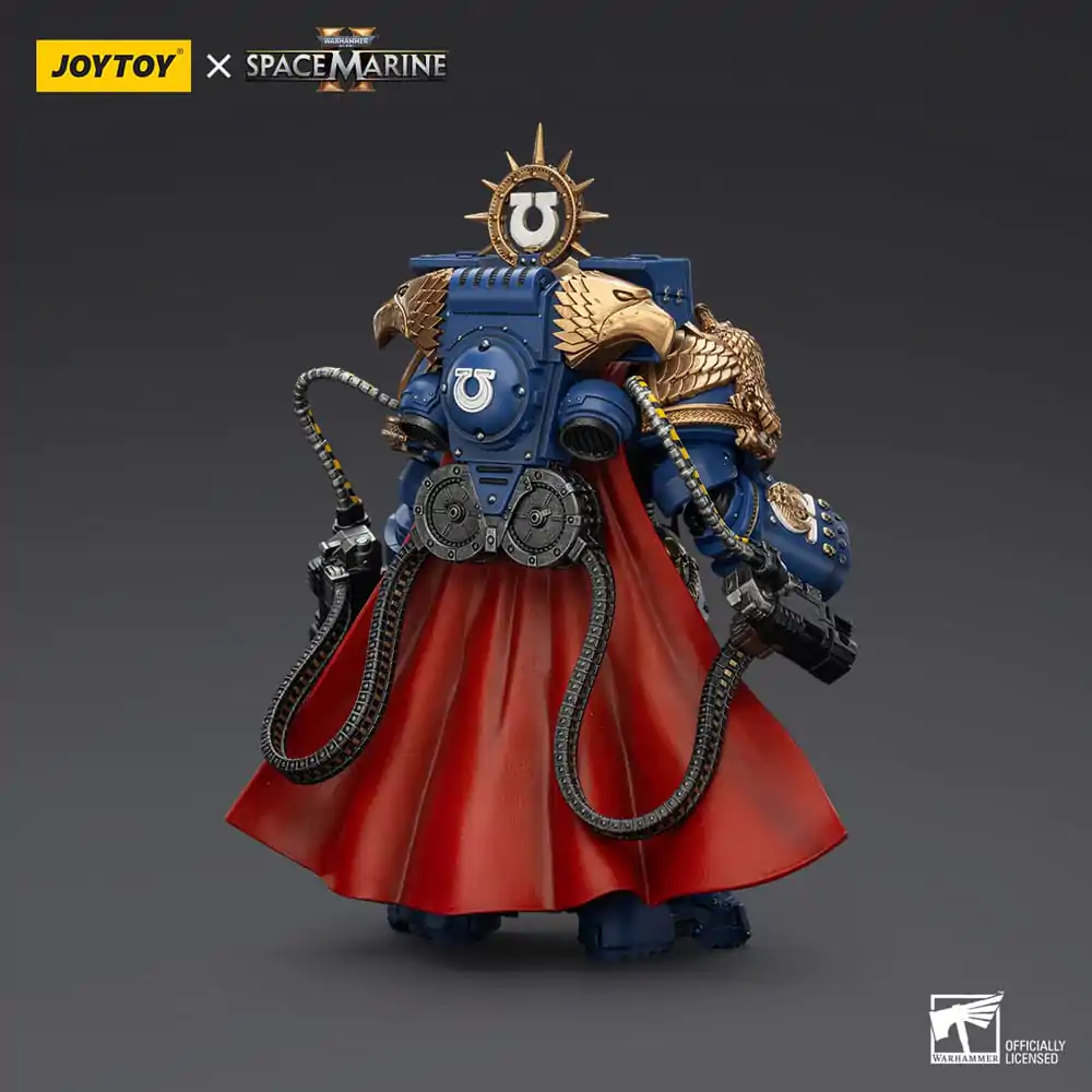 Warhammer 40k Akcijska figura Ultramarines Marneus Calgar Chapter Master z MKX Gravis Armour in Gauntlets of Ultramar 13 cm fotografija izdelka