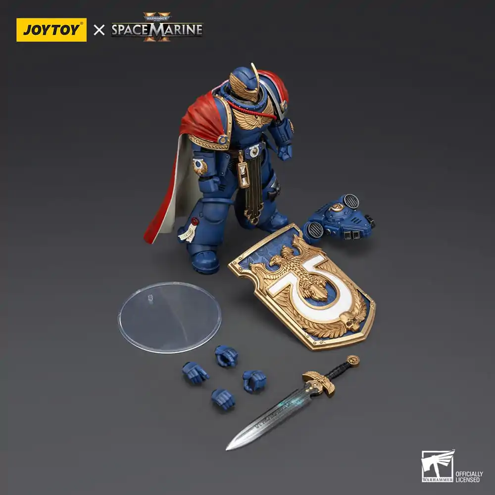 Warhammer 40k Akcijska figura Ultramarines Victrix Honour Guard s Storm Shieldom in Power Swordom 13 cm fotografija izdelka