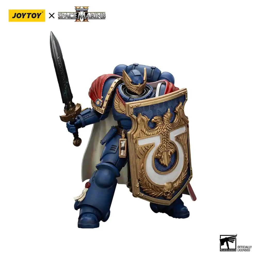 Warhammer 40k Akcijska figura Ultramarines Victrix Honour Guard s Storm Shieldom in Power Swordom 13 cm fotografija izdelka