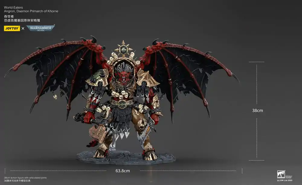 Warhammer 40k Akcijska figura World Eaters Angron Daemon Primarch of Khorne 48 cm fotografija izdelka