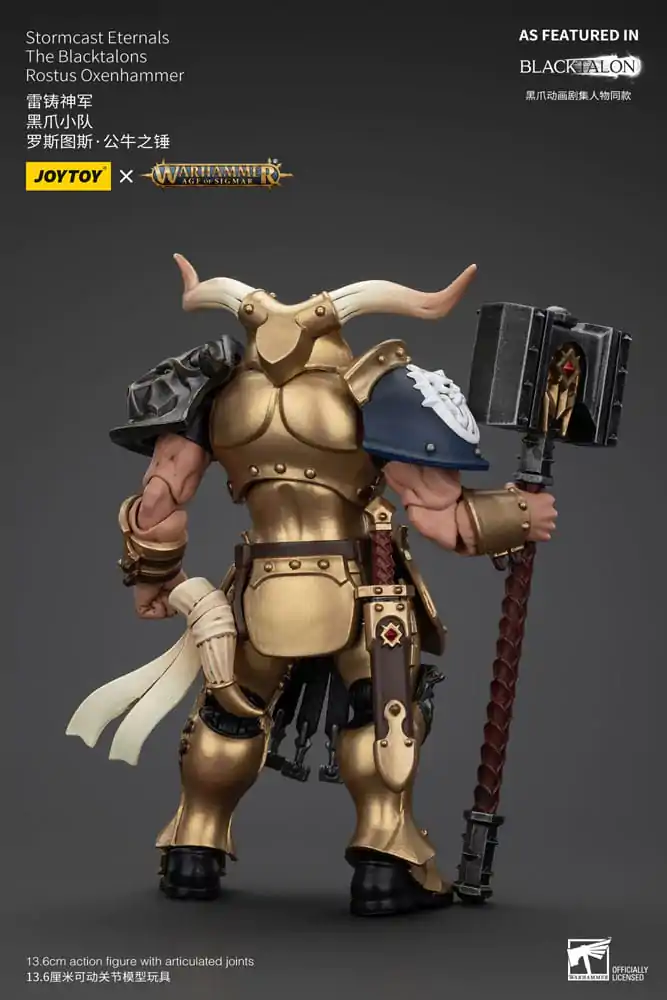 Warhammer Age of Sigmar akcijska figura Stormcast Eternals The Blacktalons Rostus Oxen hammer 20 cm fotografija izdelka