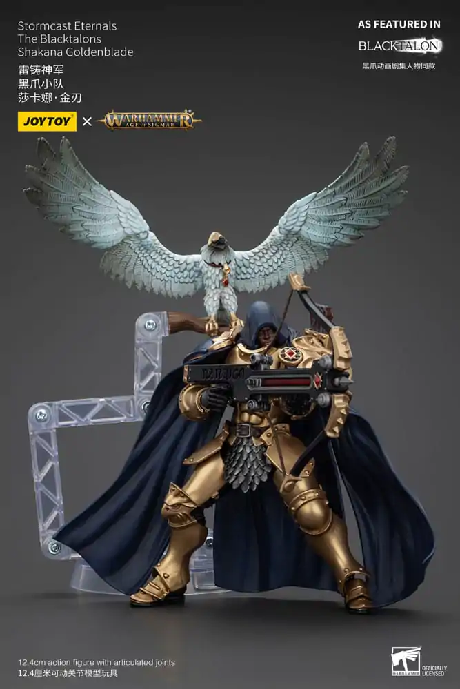 Warhammer Age of Sigmar Akcijska figura Stormcast Eternals The Blacktalons Shakana Goldenblade 20 cm fotografija izdelka