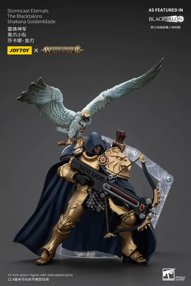 Warhammer Age of Sigmar Akcijska figura Stormcast Eternals The Blacktalons Shakana Goldenblade 20 cm fotografija izdelka