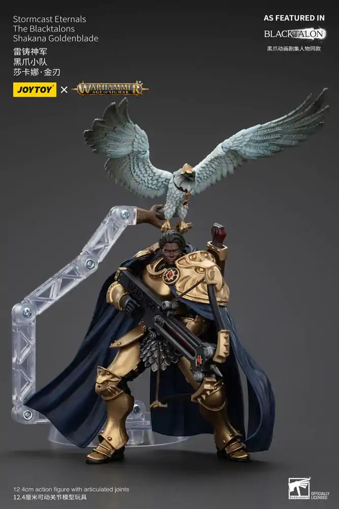 Warhammer Age of Sigmar Akcijska figura Stormcast Eternals The Blacktalons Shakana Goldenblade 20 cm fotografija izdelka