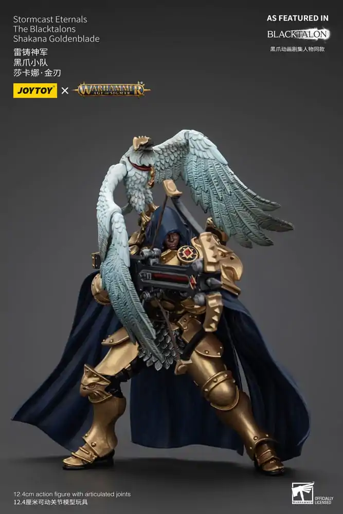 Warhammer Age of Sigmar Akcijska figura Stormcast Eternals The Blacktalons Shakana Goldenblade 20 cm fotografija izdelka