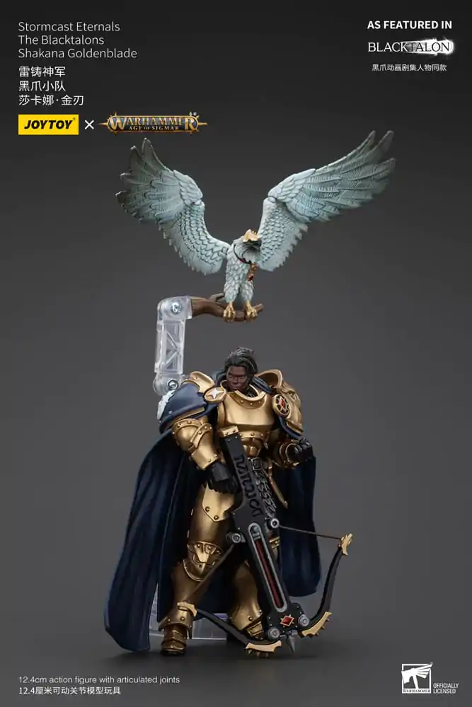 Warhammer Age of Sigmar Akcijska figura Stormcast Eternals The Blacktalons Shakana Goldenblade 20 cm fotografija izdelka