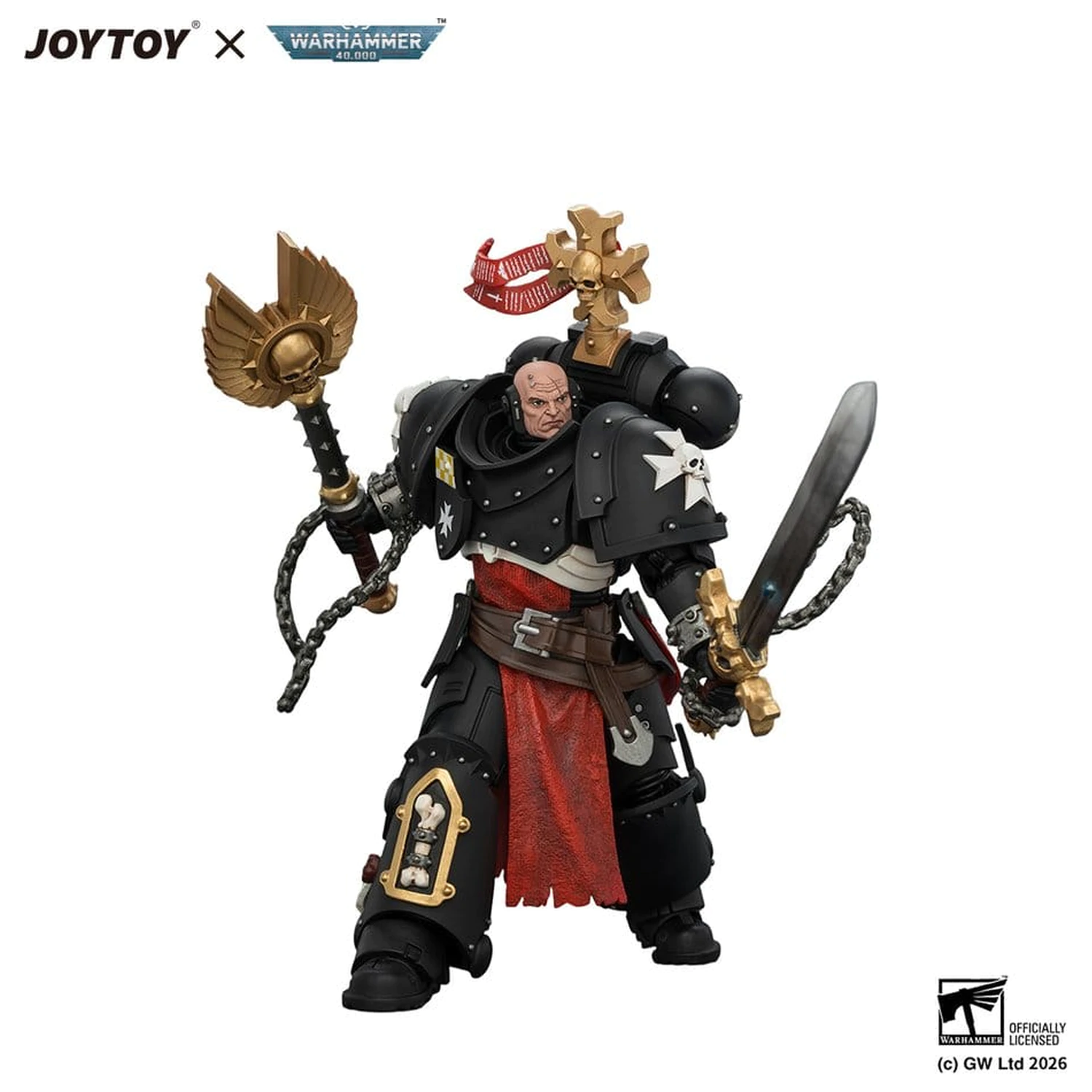Warhammer akcijska figura Black Templars Execrator 1 12 cm fotografija izdelka