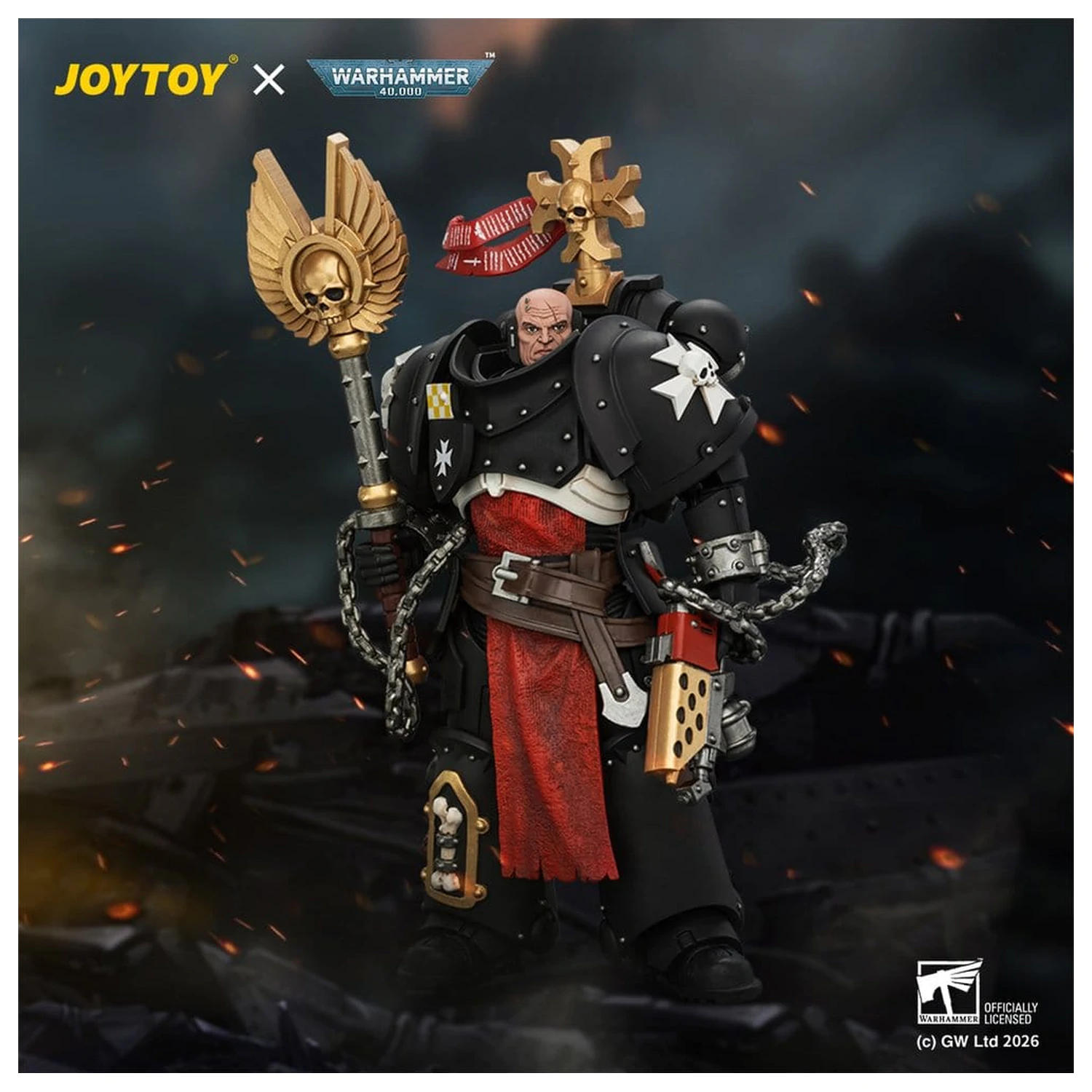 Warhammer akcijska figura Black Templars Execrator 1 12 cm fotografija izdelka