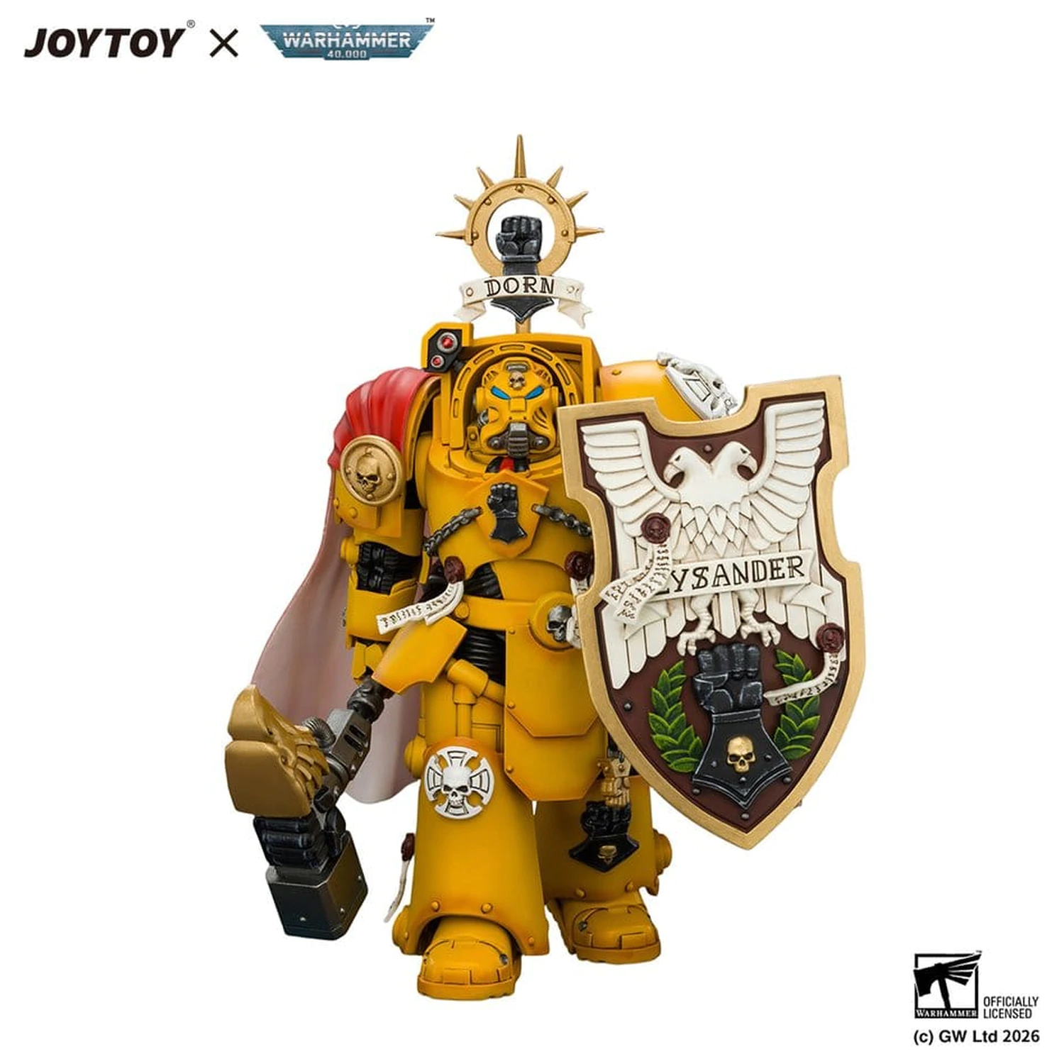 Warhammer akcijska figura Imperial Fists Darnath Lysander 14 cm fotografija izdelka