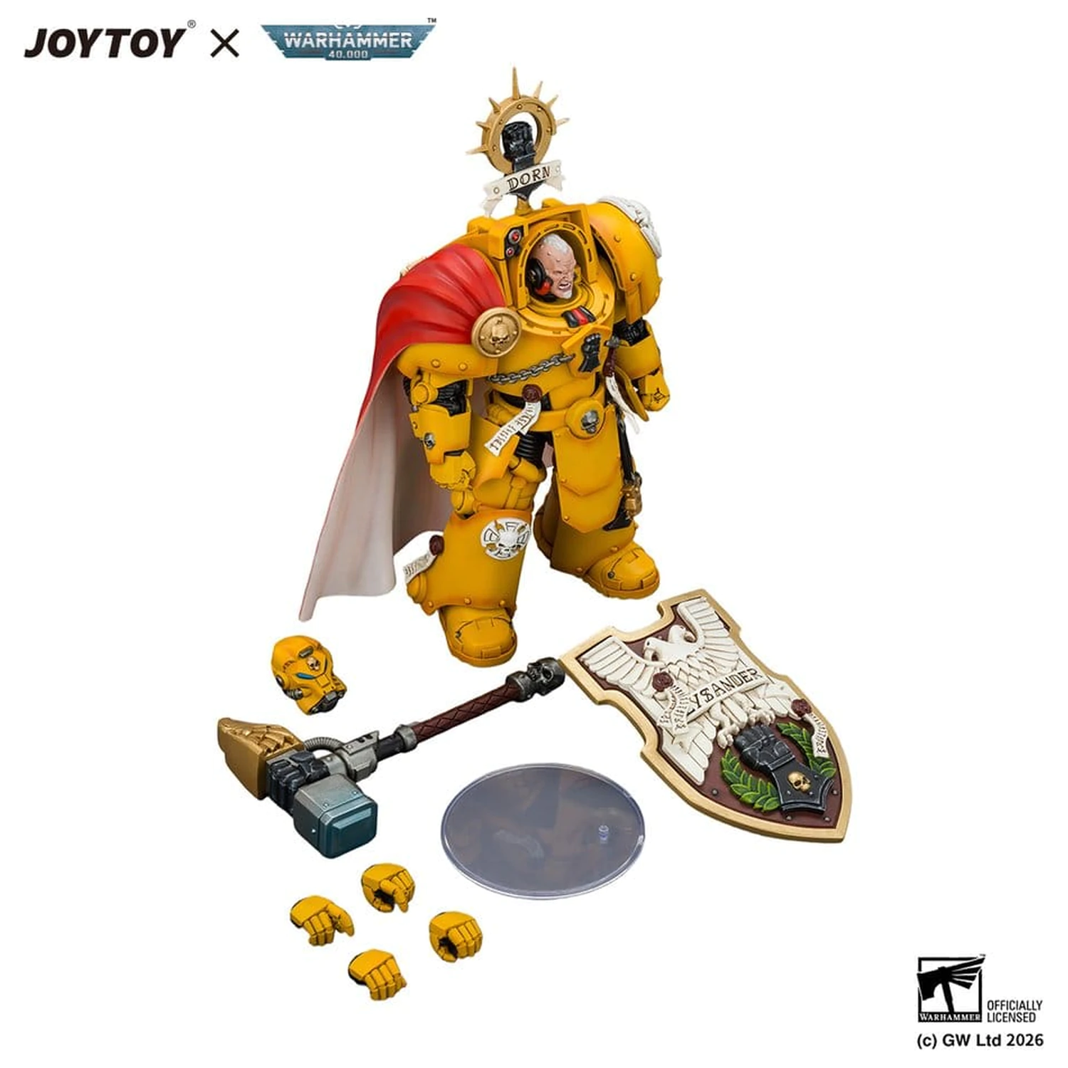 Warhammer akcijska figura Imperial Fists Darnath Lysander 14 cm fotografija izdelka