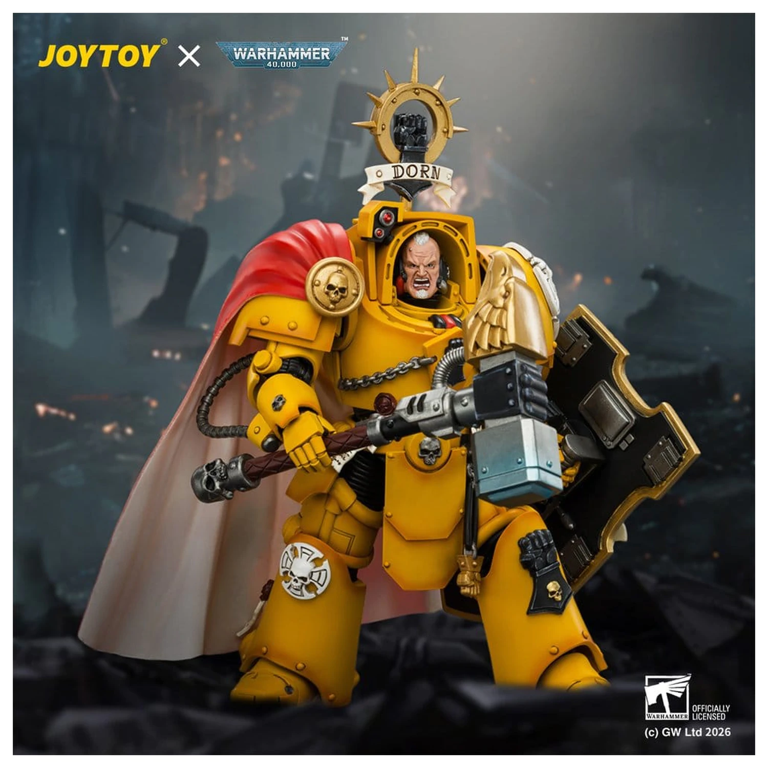 Warhammer akcijska figura Imperial Fists Darnath Lysander 14 cm fotografija izdelka