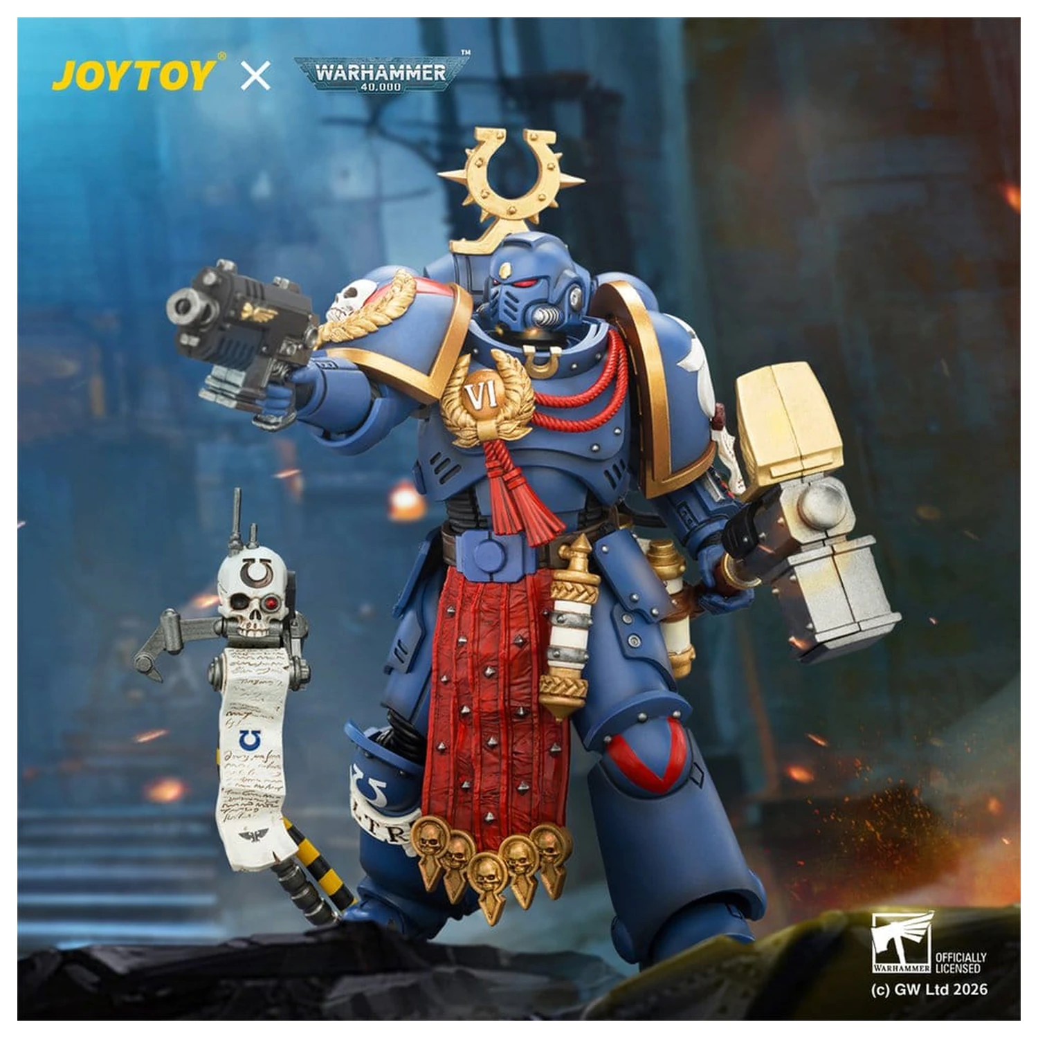 Warhammer akcijska figura Ultramarines Ferren Areios 12 cm fotografija izdelka