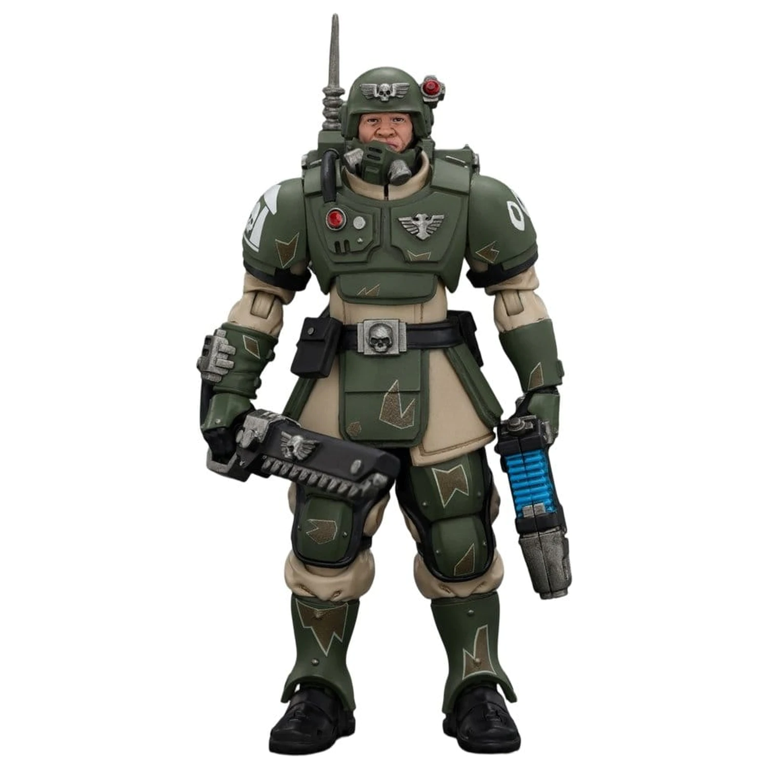Warhammer Akcijska figura Astra Militarum Kasrkin 1 z verižnim mečem in plazemsko pištolo fotografija izdelka