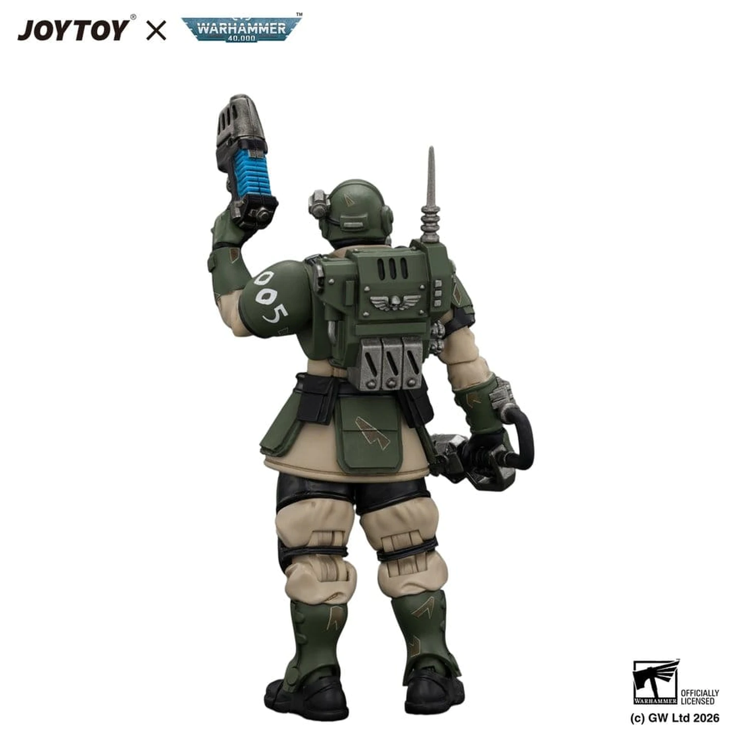 Warhammer Akcijska figura Astra Militarum Kasrkin 1 z verižnim mečem in plazemsko pištolo fotografija izdelka