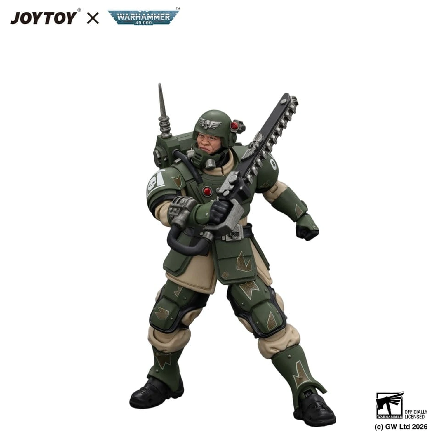 Warhammer Akcijska figura Astra Militarum Kasrkin 1 z verižnim mečem in plazemsko pištolo fotografija izdelka